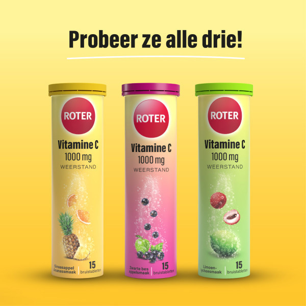 Roter Vitamine C 1000 mg Sinaasappel-Ananas Bruistabletten (15 stuks) SRO05400 - 6