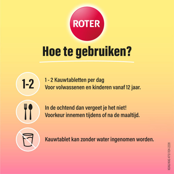 Roter Vitamine C 250 mg Weerstand Forte Kauwtabletten (75 stuks) SRO05398 - 4