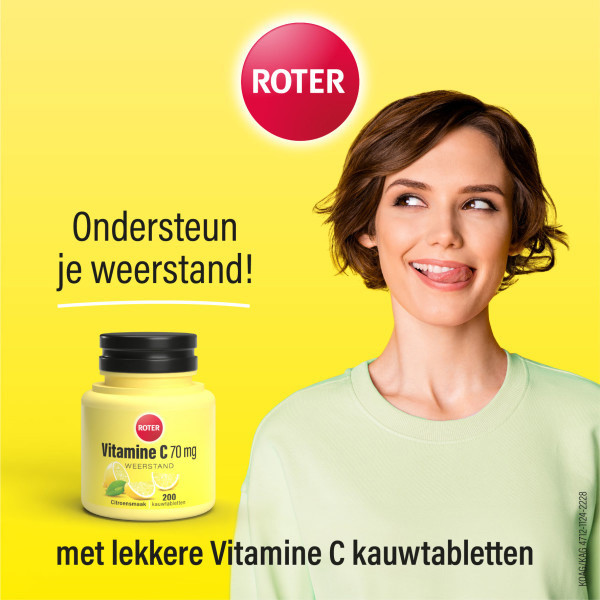 Roter Vitamine C 70 mg Citroen Kauwtabletten (200 stuks) SRO05384 - 3