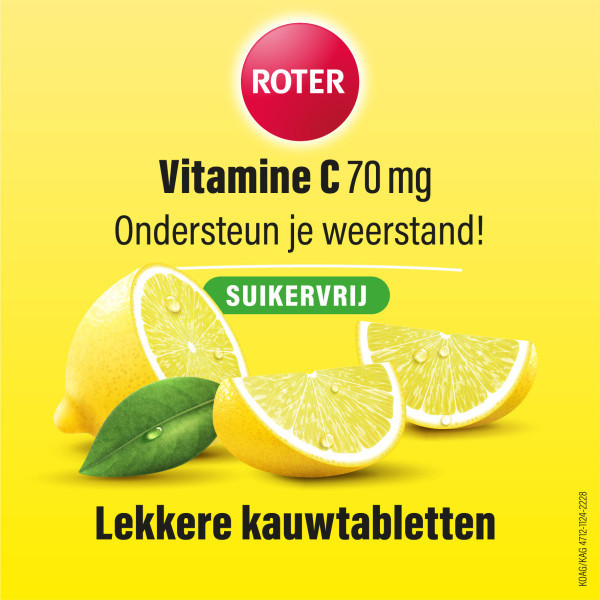 Roter Vitamine C 70 mg Suikervrij Kauwtabletten (300 stuks) SRO05390 - 2