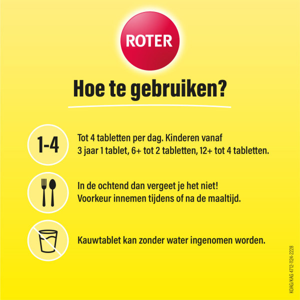 Roter Vitamine C 70 mg Suikervrij Kauwtabletten (300 stuks) SRO05390 - 4