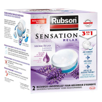 Rubson Sensation vochtopnemer navullingen lavendel (2 x 300 gram)  SRU00020