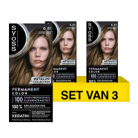 SYOSS Aanbieding:Syoss Baseline Colors Metallic Collection 6-61 Autumn Gold (3 stuks)  SSY00225