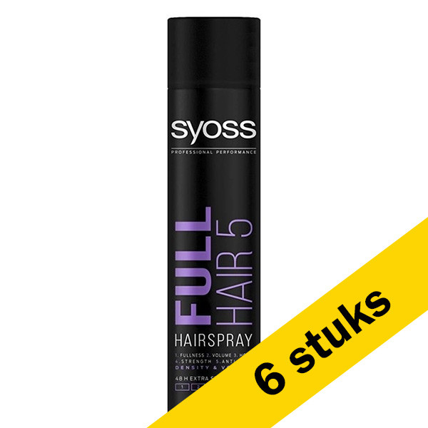 SYOSS Aanbieding: 6x Syoss Full Hair 5 haarspray (400 ml)  SSY00055 - 1