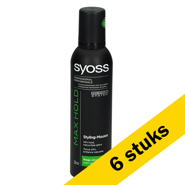 SYOSS Aanbieding: 6x Syoss Max Hold mousse (250 ml)  SSY00052 - 1