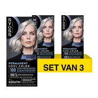 SYOSS Aanbieding: Syoss Baseline Colors 12-59 Cool Platinum Blond Haarverf (3 stuks)  SSY00189
