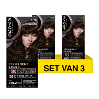 SYOSS Aanbieding: Syoss Baseline Colors 3-28 Pure Chocolade Haarverf (3 stuks)  SSY00199