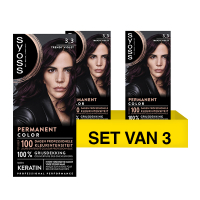 SYOSS Aanbieding: Syoss Baseline Colors 3-3 Trendy Violete Haarverf (3 Stuks)  SSY00201