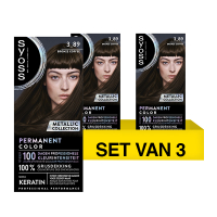 SYOSS Aanbieding: Syoss Baseline Colors 3-89 Bronze Coffee Haarverf (3 stuks)  SSY00205