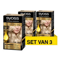 SYOSS Aanbieding: Syoss Oleo Intense 10-50 Licht Asblond Haarverf (3 stuks)  SSY00115