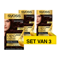 SYOSS Aanbieding: Syoss Oleo Intense 3-22 Warm Donker Bordeaux Haarverf (3 stuks)  SSY00123