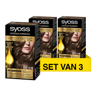 SYOSS Aanbieding: Syoss Oleo Intense 5-10 Cool Bruin Haarverf (3 stuks)  SSY00137