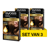 SYOSS Aanbieding: Syoss Oleo Intense 5-86 Licht Bruin Haarverf (3 stuks)  SSY00141