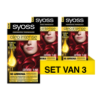 SYOSS Aanbieding: Syoss Oleo Intense 5-92 Stralend Rood Haarverf (3 stuks)  SSY00143