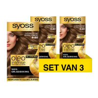 SYOSS Aanbieding: Syoss Oleo Intense 6-80 Caramel Blond Haarverf (3 stuks)  SSY00149