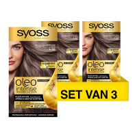 SYOSS Aanbieding: Syoss Oleo Intense 7-56 Mokka Donkerblond Haarverf (3 stuks)  SSY00171