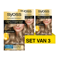 SYOSS Aanbieding: Syoss Oleo Intense 8-05 Beige Blond Haarverf (3 stuks)  SSY00153