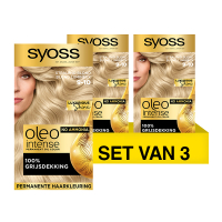 SYOSS Aanbieding: Syoss Oleo Intense 9-10 Bright Blond Haarverf (3 stuks)  SSY00157
