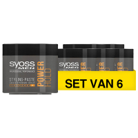 SYOSS Aanbieding: Syoss Power Hold Styling Paste (6 potten - 150 ml)  SSY00108