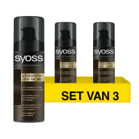 SYOSS Aanbieding: Syoss Uitgroeispray Donkerbruin (3 stuks - 120 ml)  SSY00163