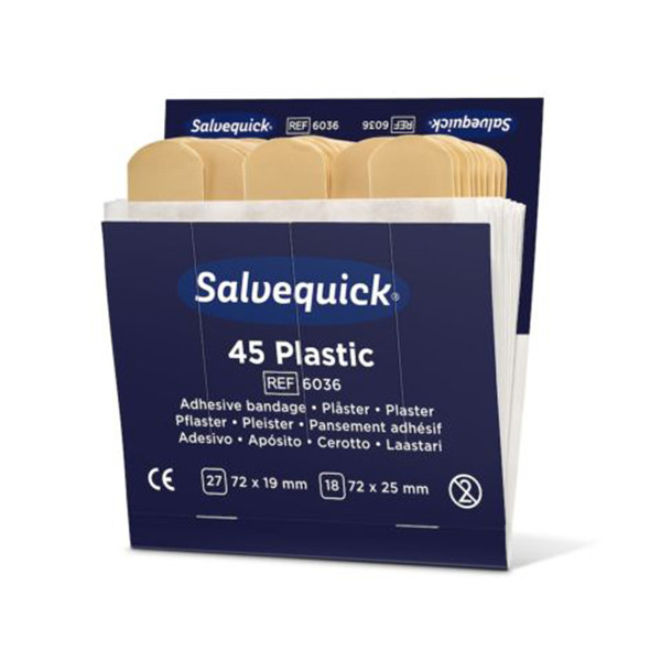 Salvequick pleisterdispenser navulling plastic pleisters (6 stuks)  SSA00006 - 1