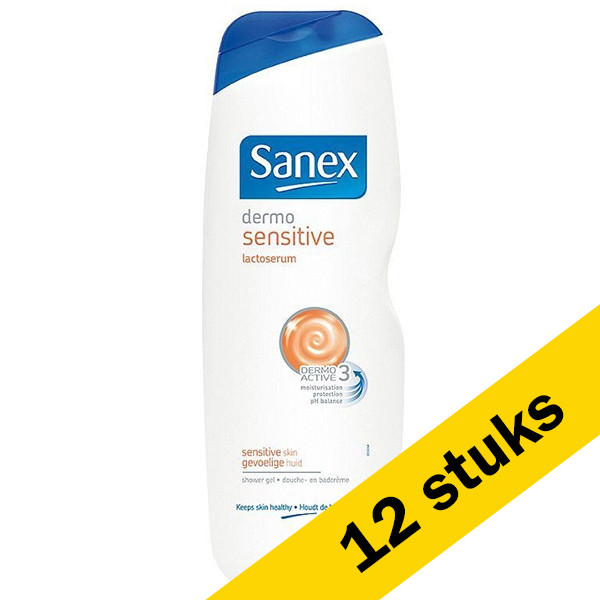 Sanex Aanbieding: 12x Sanex Dermo Sensitive douchegel (1000 ml)  SSA06042 - 1