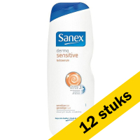 Sanex Aanbieding: 12x Sanex Dermo Sensitive douchegel (1000 ml)  SSA06042