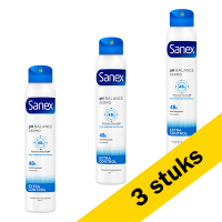 Sanex Aanbieding: 3x Sanex Dermo Extra Control Deodorant Spray (200 ml)  SSA05068
