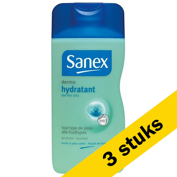 Sanex Aanbieding: 3x Sanex Dermo Hydrate douchecreme (500 ml)  SSA05081 - 1