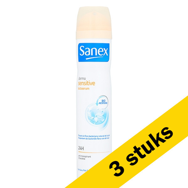 Sanex Aanbieding: 3x Sanex deodorant spray Dermo Sensitive (200 ml)  SSA05067 - 1