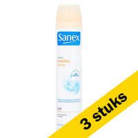 Sanex Aanbieding: 3x Sanex deodorant spray Dermo Sensitive (200 ml)  SSA05067