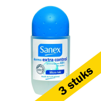 Sanex Aanbieding: 3x Sanex deoroller Dermo Extra Control (50 ml)  SSA05056