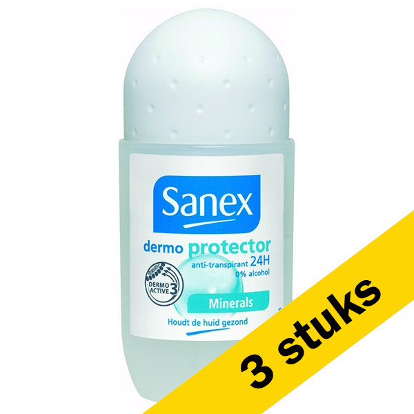 Aanbieding: 3x Sanex deoroller Dermo Protector (50 ml) SSA05055 - 1