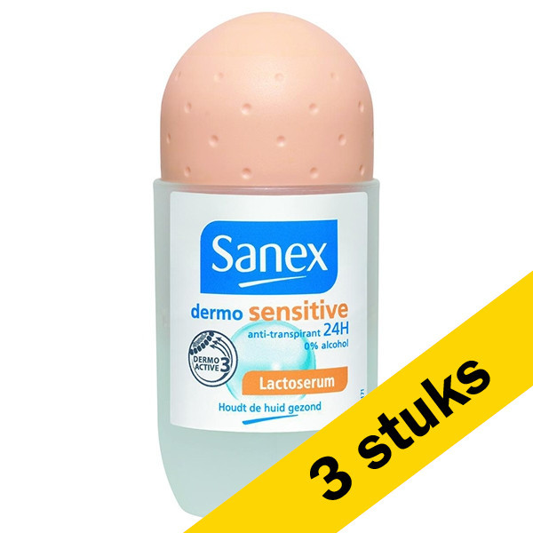 Sanex Aanbieding: 3x Sanex deoroller Dermo Sensitive (50 ml)  SSA05054 - 1