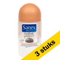 Sanex Aanbieding: 3x Sanex deoroller Natur Protect Gevoelige Huid (50 ml)  SSA05059