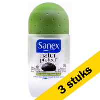 Sanex Aanbieding: 3x Sanex deoroller Natur Protect Normale Huid (50 ml)  SSA05058