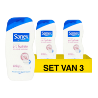 Sanex Aanbieding: 3x Sanex douchecreme Pro Hydrate (500 ml)  SSA05082