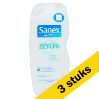 Sanex Aanbieding: 3x Sanex douchegel Zero% normale huid (250 ml)  SSA05084