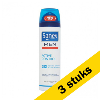Sanex Aanbieding: 3x Sanex for Men deodorant spray Dermo active control (200 ml)  SSA05077