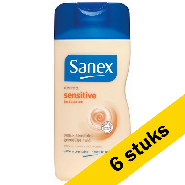 Sanex Aanbieding: 6x Sanex Dermo Sensitive douchegel (500 ml)  SSA06045 - 1