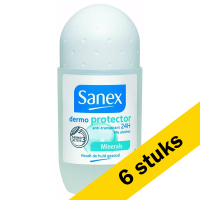 Sanex Aanbieding: 6x Sanex deoroller Dermo Protector (50 ml)  SSA06025