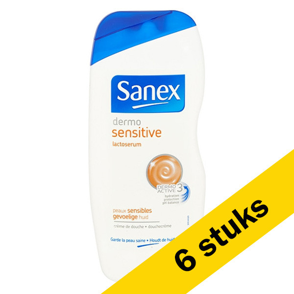 Sanex Aanbieding: 6x Sanex douchecreme Dermo Sensitive (250 ml)  SAN00320 - 1