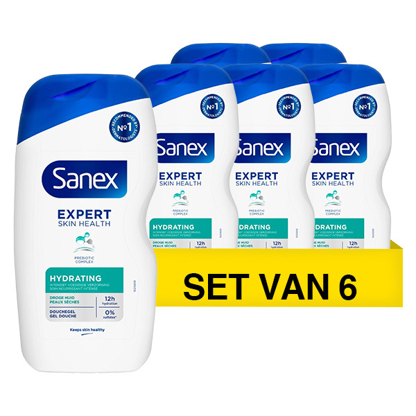 Sanex Aanbieding: 6x Sanex douchegel hydrating (400 ml)  SSA06052 - 1