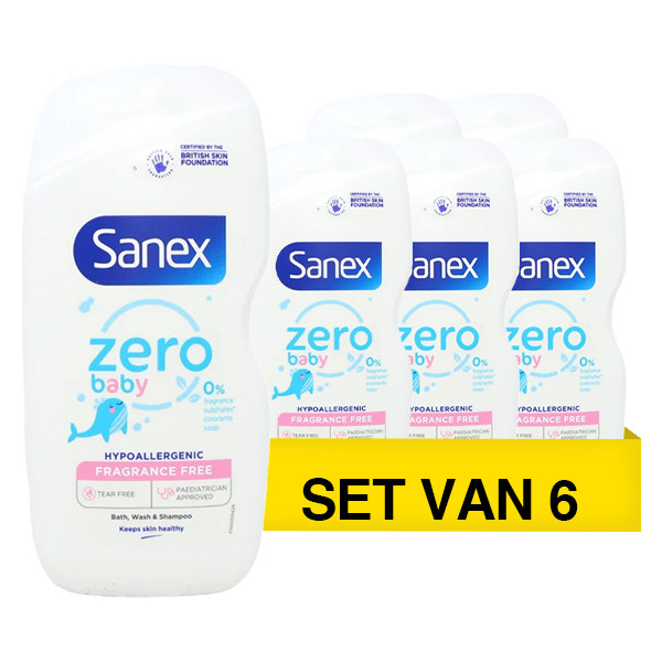 Aanbieding: Sanex Babyshampoo 0% (6 flessen à 450 ml) SSA07196 - 1