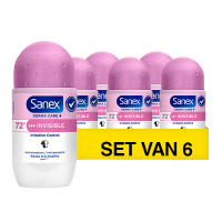 Aanbieding: Sanex Deodorant Roller Dermo Invisible (6 stuks à 50 ml) SSA07164