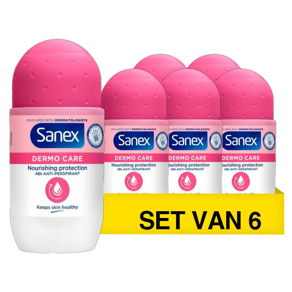 Aanbieding: Sanex Dermo Care Deodorantroller (6 stuks à 50 ml) SSA07142 - 1