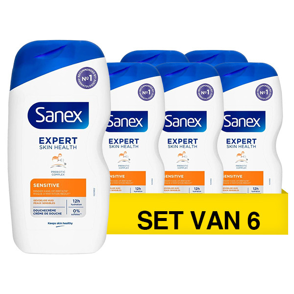 Sanex Aanbieding: Sanex Expert Skin Health Sensitive Douchegel (6 stuks - 400 ml)  SSA06092 - 1