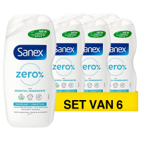Sanex Aanbieding: Sanex Zero% Purifying Douchegel (6 flessen - 500 ml)  SSA06082