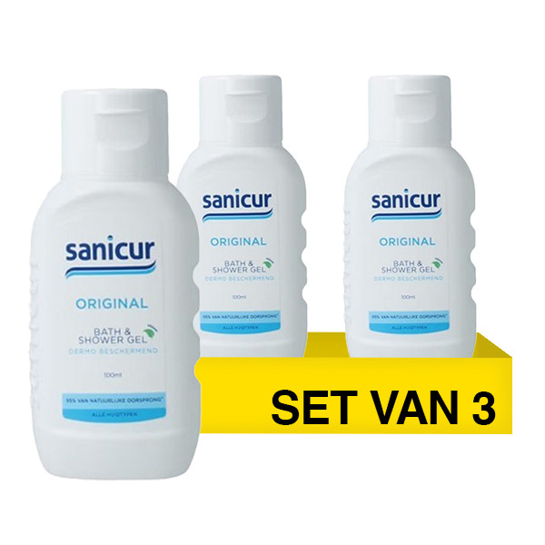 Aanbieding: Sanicur Mini Bad & Douchegel Original (3 stuks à 100 ml) SSA07194 - 1