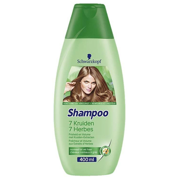Demon oplichterij scherp Schwarzkopf 7-kruiden shampoo (400 ml) Schwarzkopf 123schoon.nl